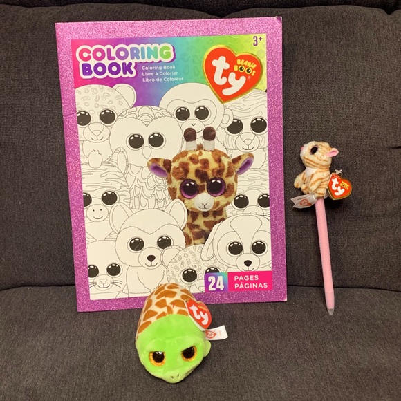 Ty Toys Ty Beanie Boo Coloring Book Pen Teeny Ty Poshmark Ty Toys Ty Beanie Boo Coloring Book Pen Teeny Ty Poshmark